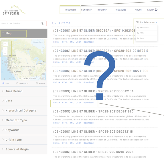 Catalog screenshot with question mark overlayed